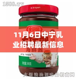 11月6日中宁乳业科技新品招聘会，智能乳品科技盛宴，引领未来生活体验