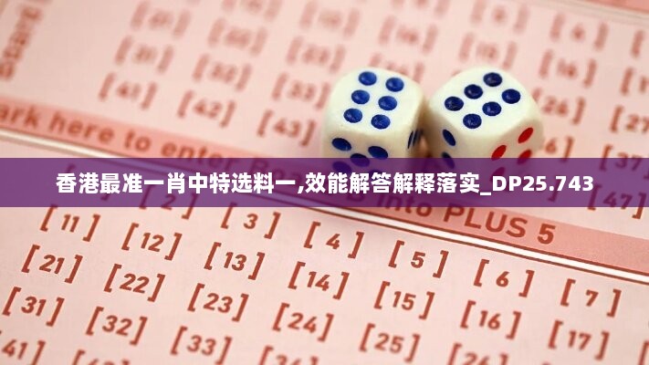 香港最准一肖中特选料一,效能解答解释落实_DP25.743