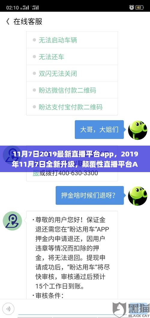 2019年11月7日全新升级的颠覆性直播平台APP，科技生活的新篇章