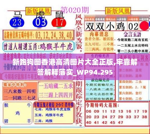 新跑狗图香港高清图片大全正版,牢靠解答解释落实_WP94.295