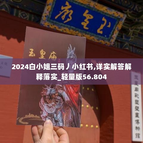 2024白小姐三码丿小红书,详实解答解释落实_轻量版56.804