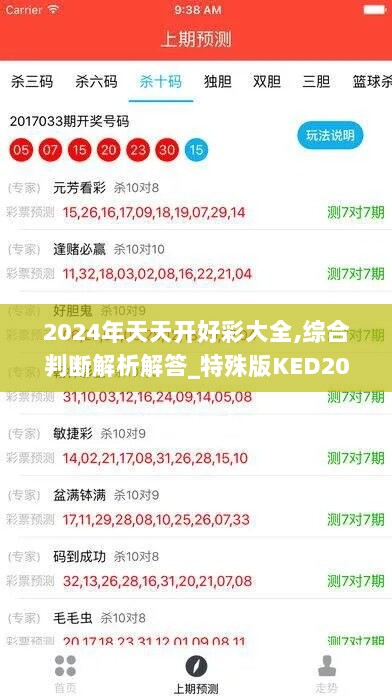 2024年天天开好彩大全,综合判断解析解答_特殊版KED207.47