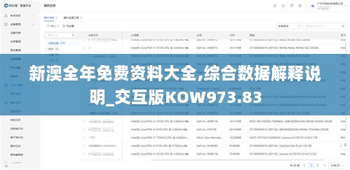 新澳全年免费资料大全,综合数据解释说明_交互版KOW973.83