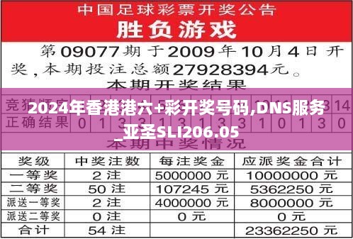 2024年香港港六+彩开奖号码,DNS服务_亚圣SLI206.05