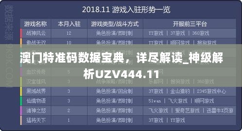 澳门特准码数据宝典，详尽解读_神级解析UZV444.11