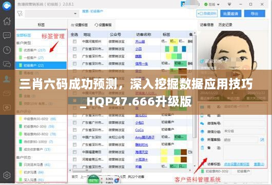 三肖六码成功预测，深入挖掘数据应用技巧_HQP47.666升级版