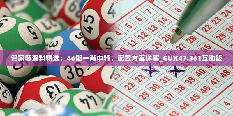 管家婆资料精选：46期一肖中特，配置方案详解_GUX47.361互助版