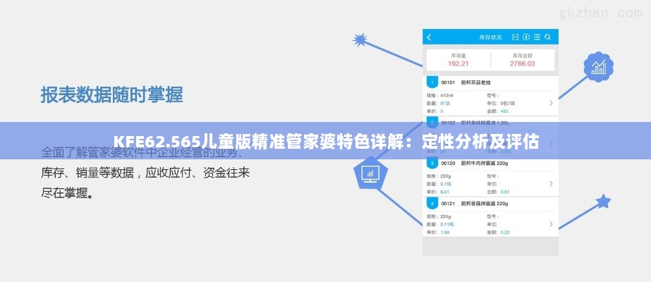 KFE62.565儿童版精准管家婆特色详解：定性分析及评估