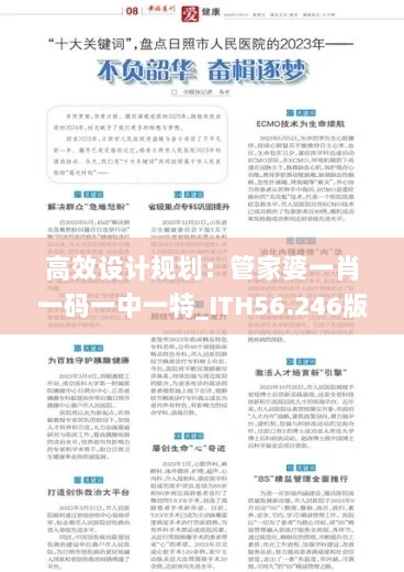 高效设计规划：管家婆一肖一码一中一特_ITH56.246版本