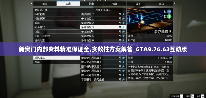 新奥门内部资料精准保证全,实效性方案解答_GTA9.76.63互动版