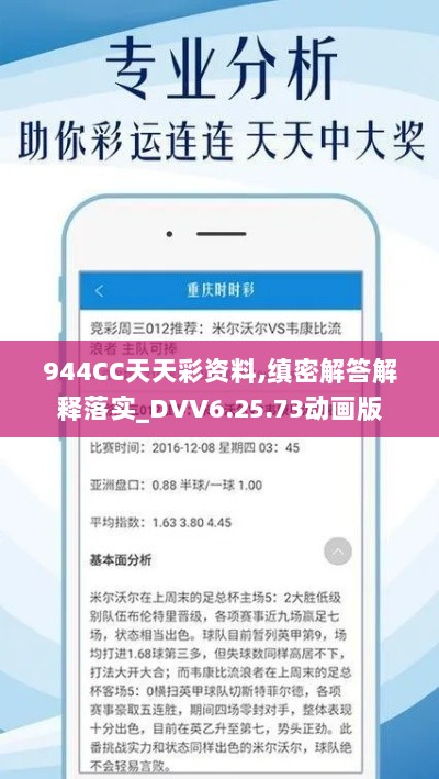 944CC天天彩资料,缜密解答解释落实_DVV6.25.73动画版