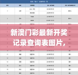 新澳门彩最新开奖记录查询表图片,影响解答解释落实_MHU8.71.71炼髓境