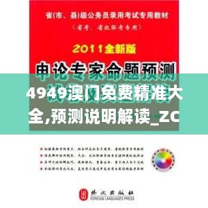 4949澳门免费精准大全,预测说明解读_ZCF5.74.62冷静版