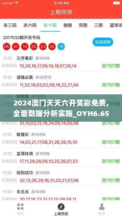 2024澳门天天六开奖彩免费,全面数据分析实施_OYH6.65.40自由版