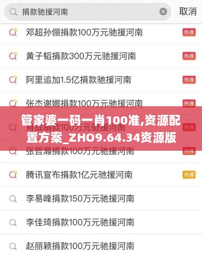 管家婆一码一肖100准,资源配置方案_ZHO9.64.34资源版