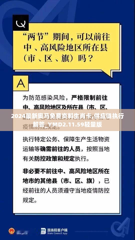 2024最新奥马免费资料生肖卡,供应链执行解答_YMD2.11.59轻量版