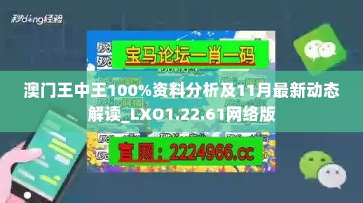 澳门王中王100%资料分析及11月最新动态解读_LXO1.22.61网络版