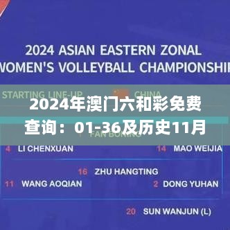 2024年澳门六和彩免费查询：01-36及历史11月19日评估机制完整版_THE9.39.59影像版