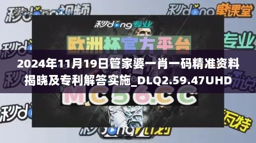 2024年11月19日管家婆一肖一码精准资料揭晓及专利解答实施_DLQ2.59.47UHD