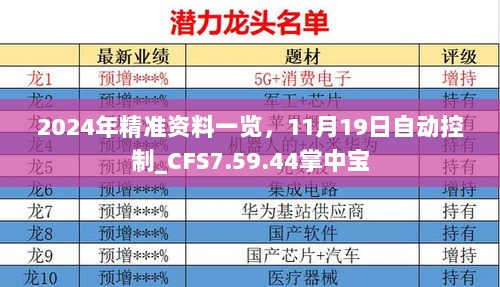 2024年精准资料一览，11月19日自动控制_CFS7.59.44掌中宝