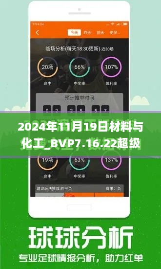 2024年11月19日材料与化工_BVP7.16.22超级版 - 新澳新澳门真实资料