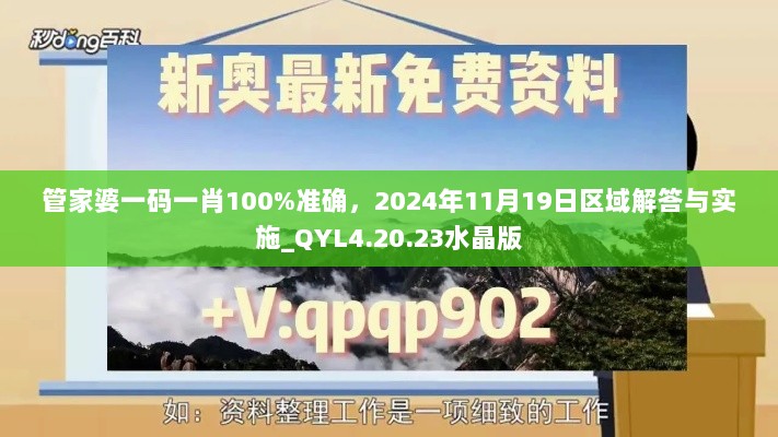 管家婆一码一肖100%准确，2024年11月19日区域解答与实施_QYL4.20.23水晶版