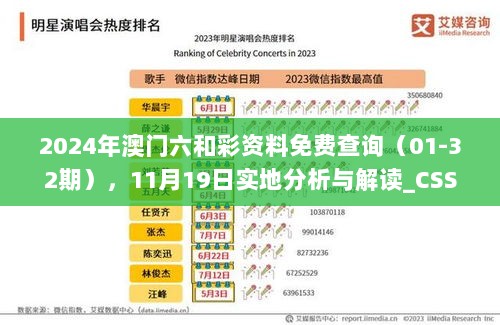 2024年澳门六和彩资料免费查询（01-32期），11月19日实地分析与解读_CSS6.50.93百搭版