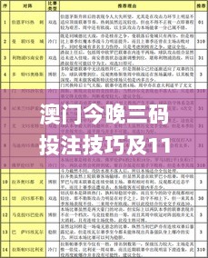 澳门今晚三码投注技巧及11月策略执行_IKY8.43.72新版本上线