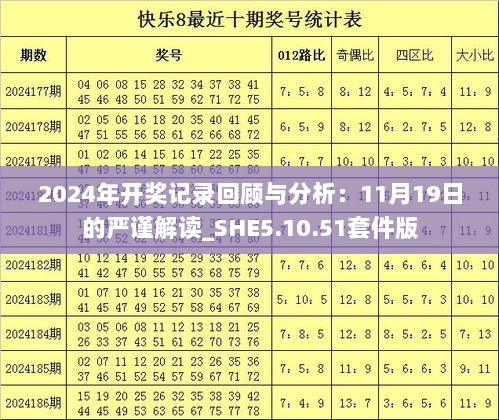 2024年开奖记录回顾与分析：11月19日的严谨解读_SHE5.10.51套件版