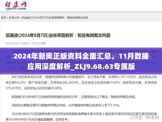 2024年新奥正版资料全面汇总，11月数据应用深度解析_ZLJ9.68.63专属版