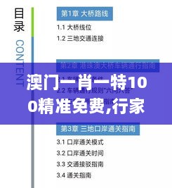 澳门一肖一特100精准免费,行家落实解答解释_BRK4.47.52梦想版