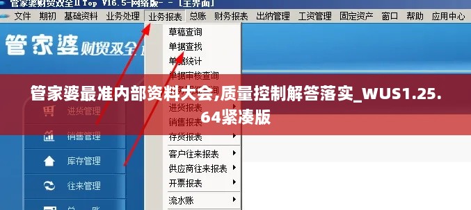 管家婆最准内部资料大会,质量控制解答落实_WUS1.25.64紧凑版