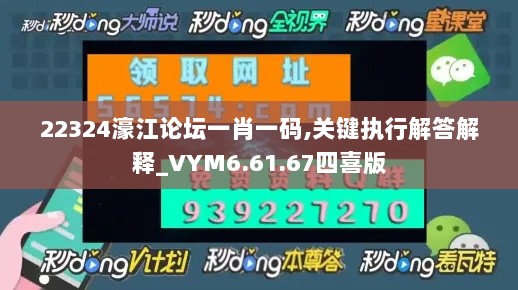 22324濠江论坛一肖一码,关键执行解答解释_VYM6.61.67四喜版