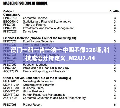 澳门一码一肖一待一中四不像328期,科技成语分析定义_MZU7.44