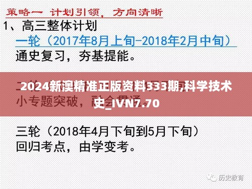 2024新澳精准正版资料333期,科学技术史_IVN7.70