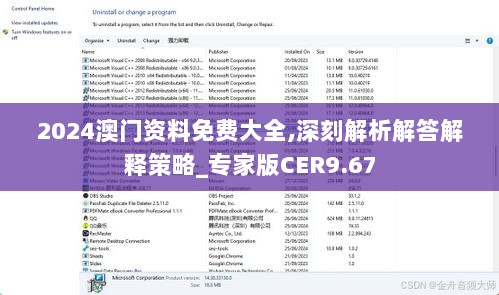 2024澳门资料免费大全,深刻解析解答解释策略_专家版CER9.67