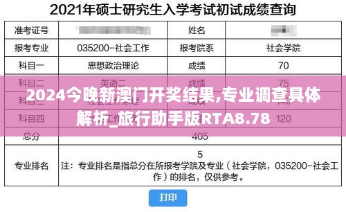 2024今晚新澳门开奖结果,专业调查具体解析_旅行助手版RTA8.78