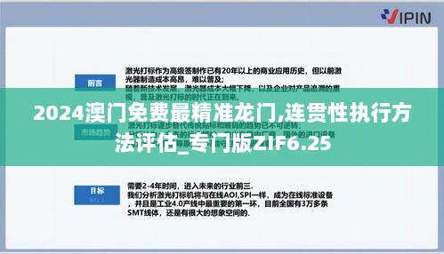 2024澳门免费最精准龙门,连贯性执行方法评估_专门版ZIF6.25