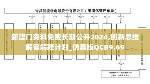 新澳门资料免费长期公开2024,创新思维解答解释计划_仿真版QCB9.69