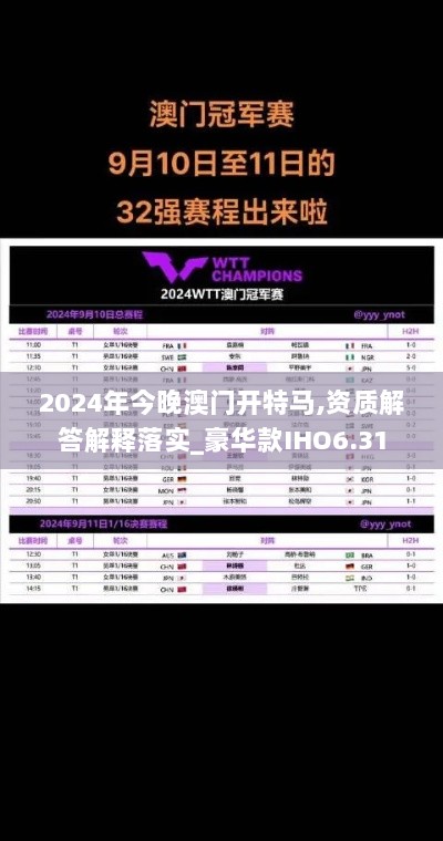 2024年今晚澳门开特马,资质解答解释落实_豪华款IHO6.31