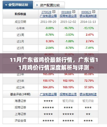 11月广东省鸡价行情深度解析与评测