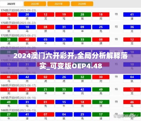 2024澳门六开彩开,全局分析解释落实_可变版OEP4.48