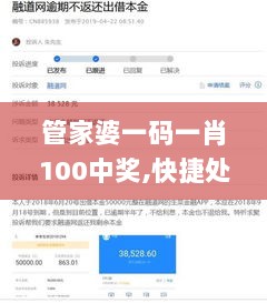 管家婆一码一肖100中奖,快捷处理方案探讨_大师版IPR2.11