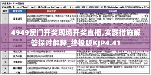 4949澳门开奖现场开奖直播,实践措施解答探讨解释_终极版KJP4.41