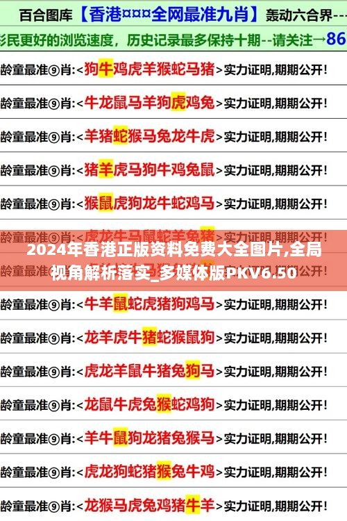 2024年香港正版资料免费大全图片,全局视角解析落实_多媒体版PKV6.50