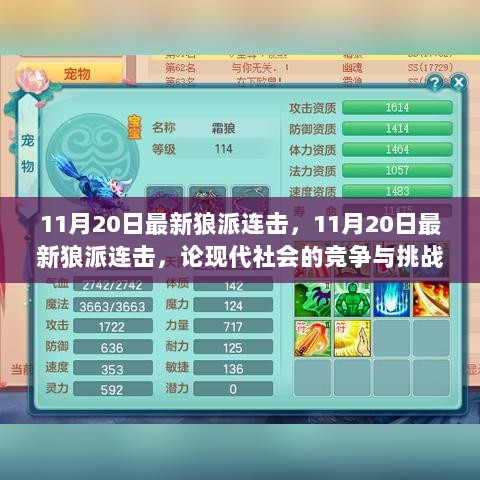 现代社会的竞争与挑战，11月20日狼派连击的启示