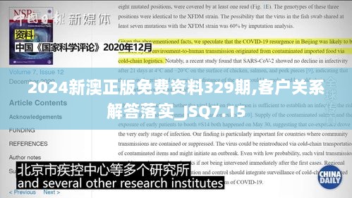 2024新澳正版免费资料329期,客户关系解答落实_JSQ7.15