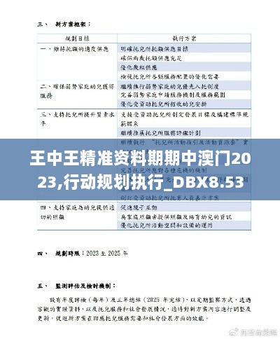 王中王精准资料期期中澳门2023,行动规划执行_DBX8.53