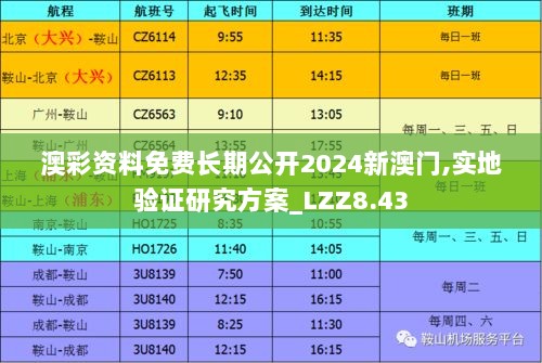 澳彩资料免费长期公开2024新澳门,实地验证研究方案_LZZ8.43