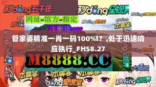 管家婆精准一肖一码100%l？,处于迅速响应执行_FHS8.27